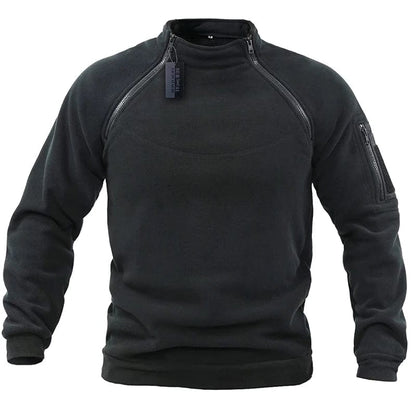 Military Style Fleece Sweatshirt for Outdoors