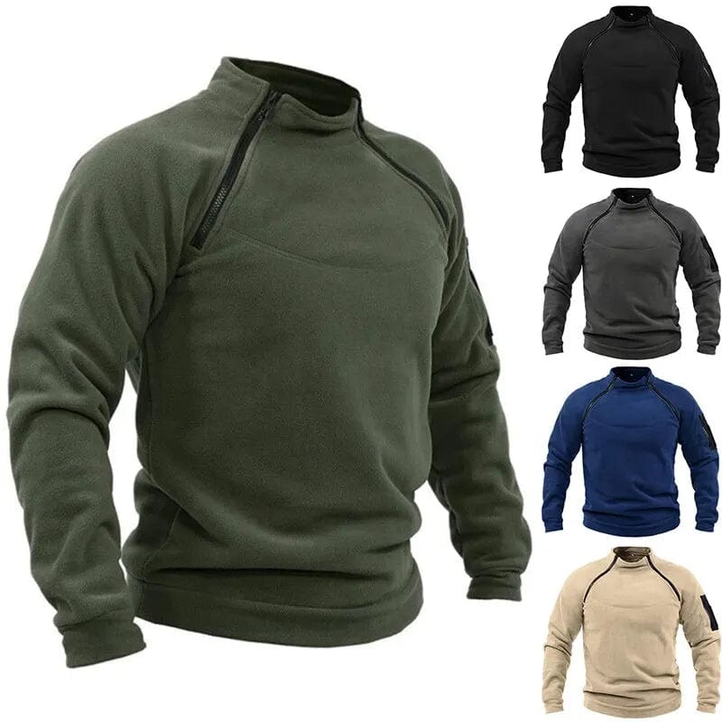 Military Style Fleece Sweatshirt for Outdoors