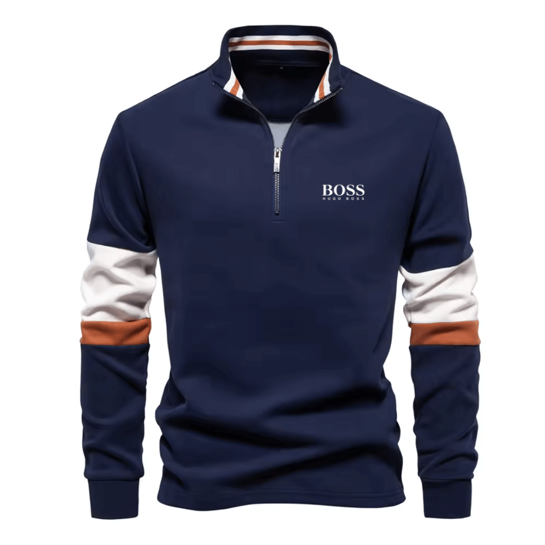 BOSS™ Mock Neck Quarter Zip Sweatshirt