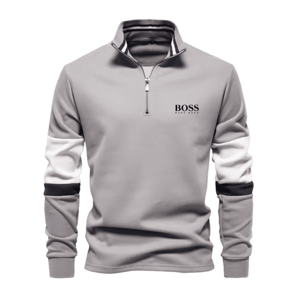 BOSS™ Mock Neck Quarter Zip Sweatshirt